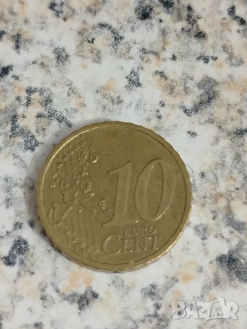 Монета Австрия 10 евроцента 2002, снимка 2 - Нумизматика и бонистика - 43779489