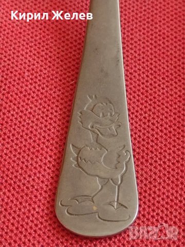 Стара детска вилица за десерт ПАТЕТО ЯКИ уникат за КОЛЕКЦИОНЕРИ 31658, снимка 4 - Други ценни предмети - 43814819