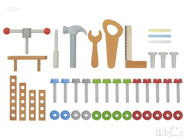 НОВИ! Детска дървена работилница с инструменти и черна дъска, снимка 7 - Други - 48681029