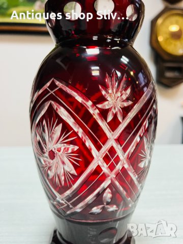 Кристална ваза "Бохемия". №2855, снимка 6 - Колекции - 38361568