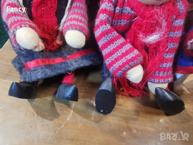 Семейство коледни играчки, естествени материали 6 бр, снимка 4 - Антикварни и старинни предмети - 43377558