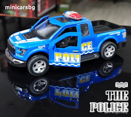 Метални колички: Ford F-150 Полиция - Форд, снимка 4 - Колекции - 32327129