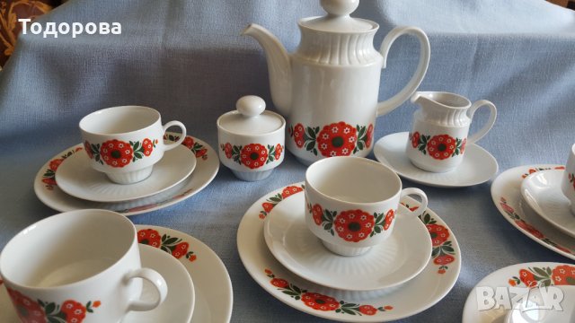 Порцеланов сервиз за кафе и десерт - Бавария, снимка 2 - Други ценни предмети - 33479785