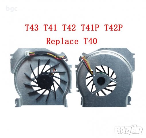 Нов Вентилатор CPU Cooling Fan за Lenovo IBM T60 T60P T61 T61P T43 T40 T41 T42 T41P T42P T400 R400, снимка 5 - Части за лаптопи - 28637304