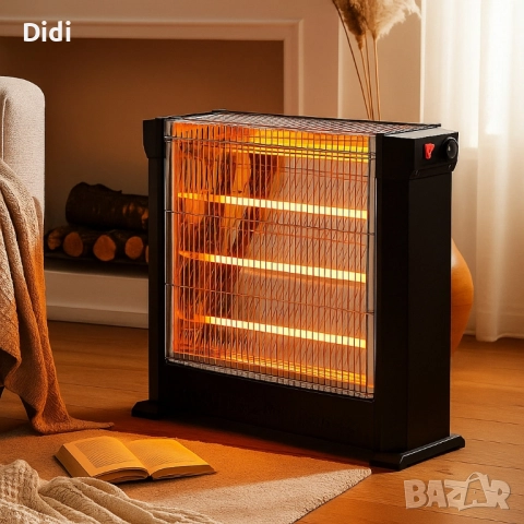 Кварцова печка LUXELL KS-2760, 2200W, 4 тръби