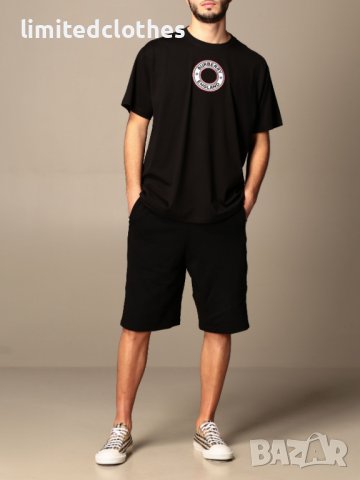BURBERRY Black Archway Embroidered Circle Logo Мъжка Тениска size S и M, снимка 5 - Тениски - 37901256