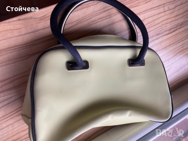Lacoste оригинална дамска жълта чанта от PVC, снимка 11 - Чанти - 18393840