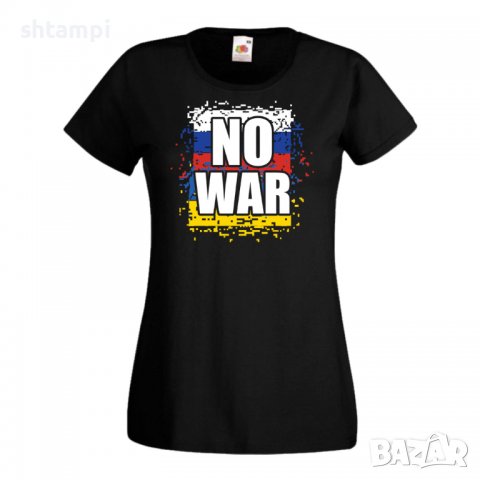 Дамска Тениска Украйна No War , снимка 1 - Тениски - 37011406