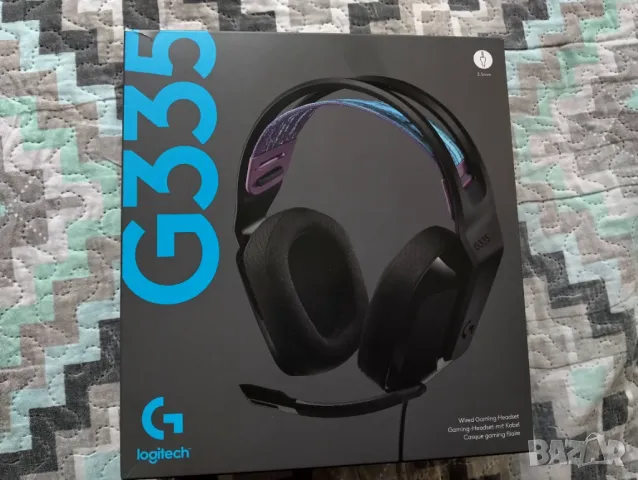 Слушалки Logitech G335 (черни) + ленти/наушници, снимка 1