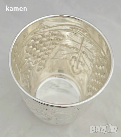 Сребърна Чаша за Вино,Вода 250мл., снимка 2 - Чаши - 51954189