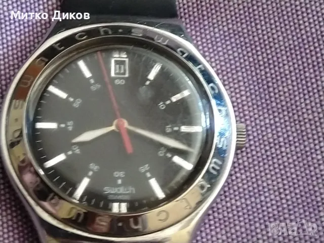 Swatch Swiss Irony мъжки часовник работещ точен кварц, снимка 2 - Мъжки - 50113922