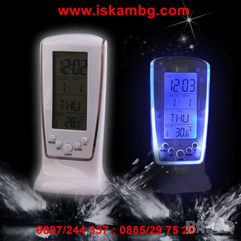 Часовник , Аларма, Дигитален термометър - 510, снимка 4 - Други стоки за дома - 26989595