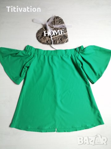 Зелена блуза, снимка 7 - Туники - 28683866