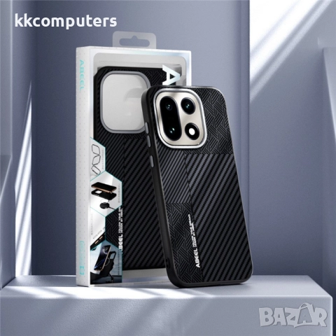 ABEEL Магнитен калъф за OnePlus 15 5G- PU кожа, Алуминиева рамка, MagSafe(2500 Gauss), Вкл. Протекто, снимка 10 - Калъфи, кейсове - 52607299