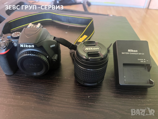 Фотоапарат DSLR Nikon D3500, 24.2MP, Черен + Обектив AF-P 18-55 мм VR, снимка 12 - Фотоапарати - 44882163