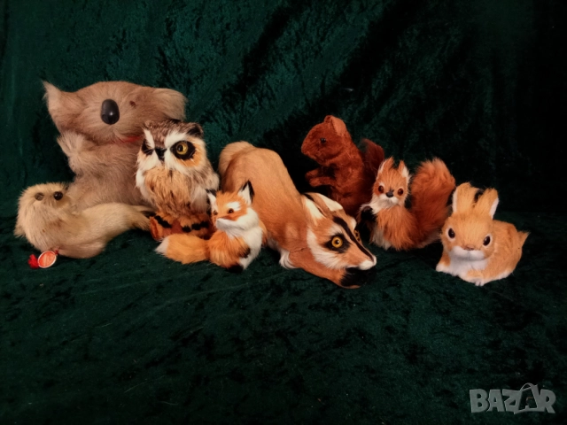 Плюшени играчки - Занаяти с кожа,лисица,тюлен,бухал,катерица, снимка 7 - Колекции - 51464721