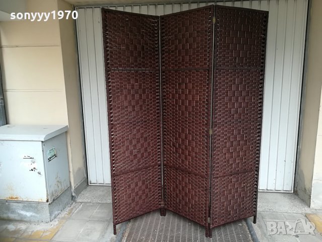 параван-180х150см-дърво/плетка 2104211030, снимка 6 - Други ценни предмети - 32627988