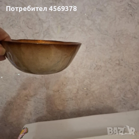 Старинна Цветна Купа , снимка 4 - Антикварни и старинни предмети - 52190003