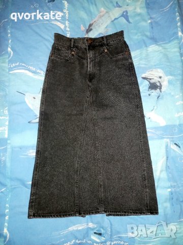 Черна дълга пола на ZARA №XS, снимка 1