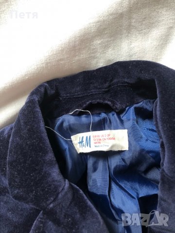 H&M Тъмно синьо сако, снимка 2 - Детски якета и елеци - 28739471
