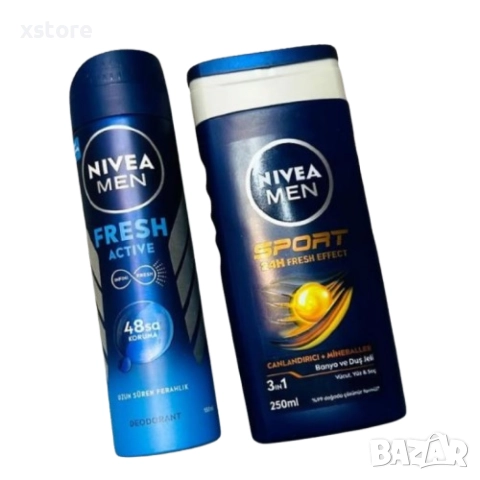 Комплект за мъже NIVEA MEN – Дезодорант 150 мл + Душ гел 250 мл, снимка 6 - Козметика за тяло - 52793800