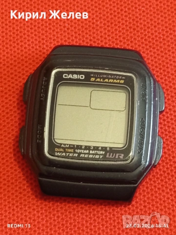 Винтидж електтронен часовник CASIO ILLUMINATOR рядък за КОЛЕКЦИЯ ДЕКОРАЦИЯ 47205, снимка 6 - Мъжки - 53594173