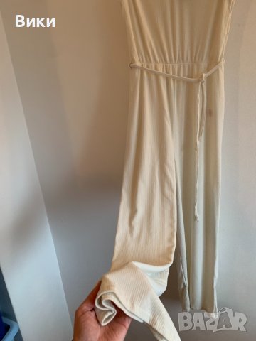 Дамски бял гащеризон рипс