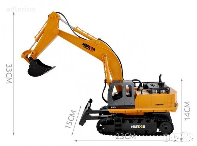 Игра Багер с дистанционно, багер играчка, реалистичен багер, снимка 13 - Коли, камиони, мотори, писти - 34159606