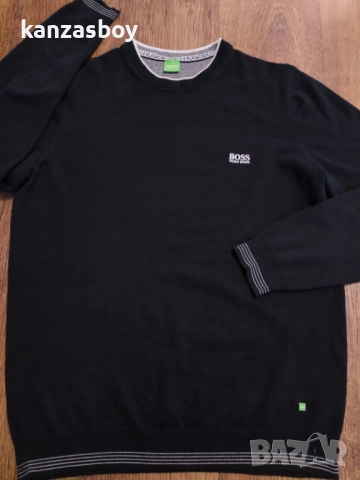 hugo boss green rime fw15 - страхотен мъжки пуловер М, снимка 4 - Пуловери - 52296284