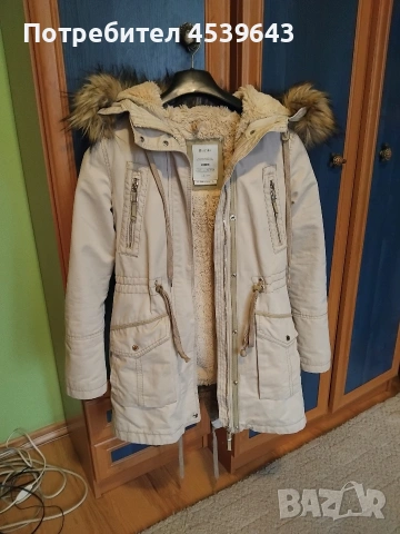 Дамско зимно яке парка XS, снимка 7 - Якета - 53289041