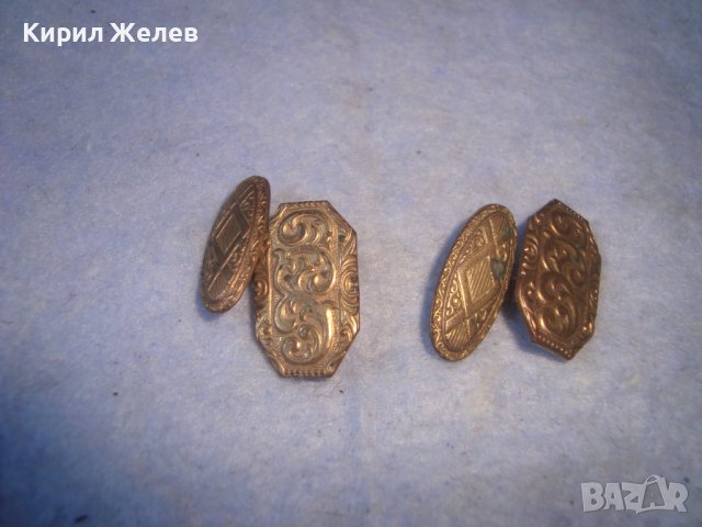 ПОЗЛАТЕНИ СТАРИННИ БРОНЗОВИ РЕТРО ОРНАМЕНТИРАНИ АР НУВО БУТОНЕЛИ 7200, снимка 4 - Антикварни и старинни предмети - 37610046