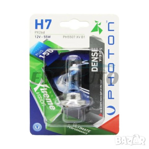 Халогенна крушка Photon H7 12V 55W XTREME VISION +150%