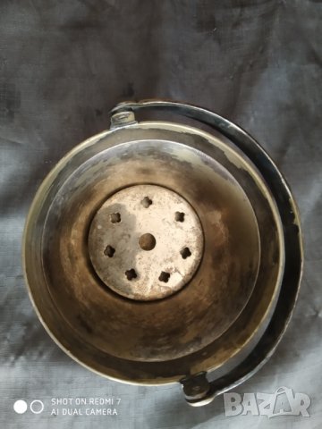 посребрен месингов ледарник, снимка 6 - Антикварни и старинни предмети - 33540463