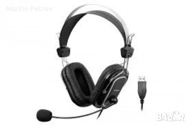 Слушалки A4tech hu-50 черни, снимка 2 - Слушалки и портативни колонки - 37501761