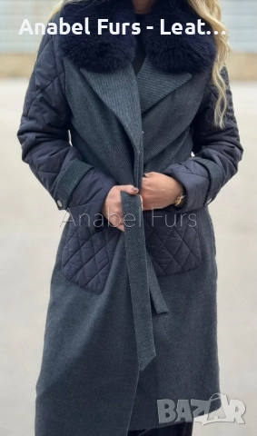 Дамски палта и якета с естествен косъм, снимка 6 - Палта, манта - 51932092