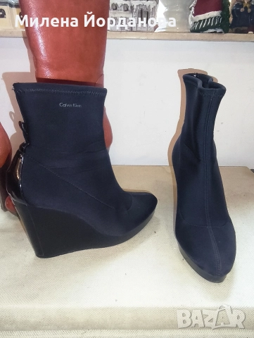 боти Kalvin Klein и ботуши Nina West 37 номер, снимка 3 - Дамски ботуши - 52997224