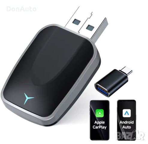 2-в-1 адаптер CarPlay & Android Auto, снимка 3 - Аксесоари и консумативи - 53134262