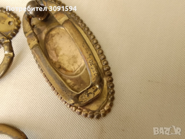 Арт Деко Комплект дръжки за чекмеджета , снимка 5 - Антикварни и старинни предмети - 51695121