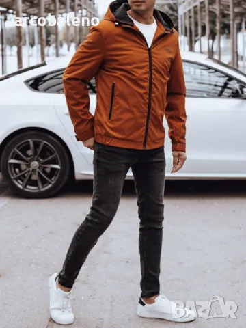 Мъжко преходно яке с качулка, 5цвята , снимка 6 - Якета - 47359549