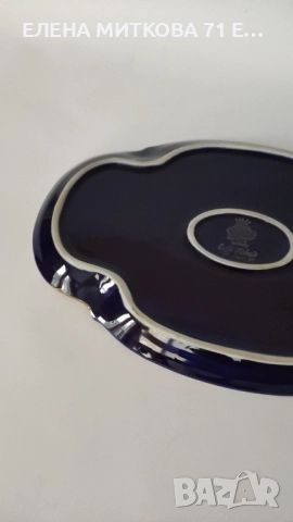 Порцеланов тоалетен/декоративен комплект от Илменау Порцелан,Германия, снимка 7 - Антикварни и старинни предмети - 52092726