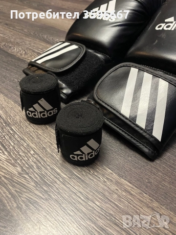 НОВИ Боксови ръкавици+бинтове, снимка 2 - Бокс - 52405308