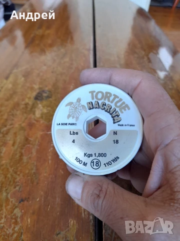 Старо риболовно влакно Tortue #4, снимка 2 - Такъми - 50919480