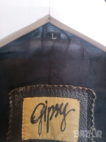 Мъжко кожено яке Gipsy, размер L., снимка 6 - Якета - 53040972