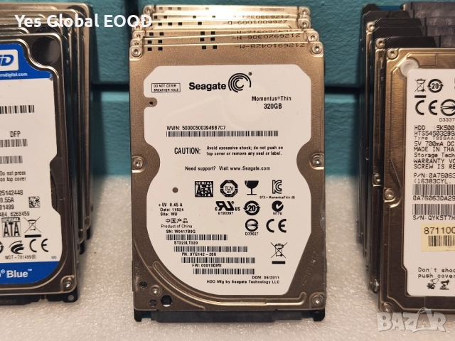 WD / SEAGATE / HITACHI / SAMSUNG HDD 2.5 320GB / Хард диск за лаптоп, снимка 3 - Твърди дискове - 52144715
