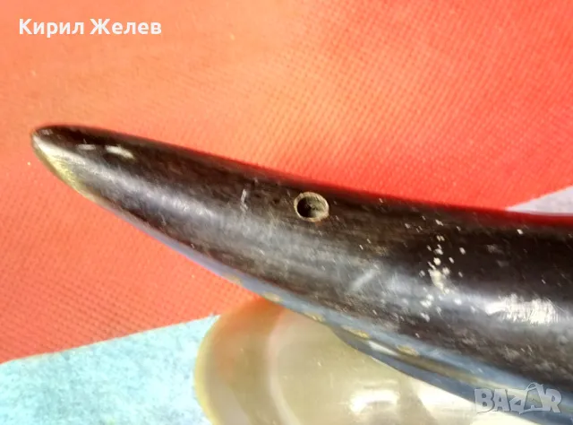 Стара ФИГУРКА КОРАБЧЕ от БИВОЛСКИ РОГ РЪЧНА МАЙСТОРСКА ХУДОЖЕСТВЕНА РЕТРО ИЗРАБОТКА 47821, снимка 7 - Колекции - 47971060