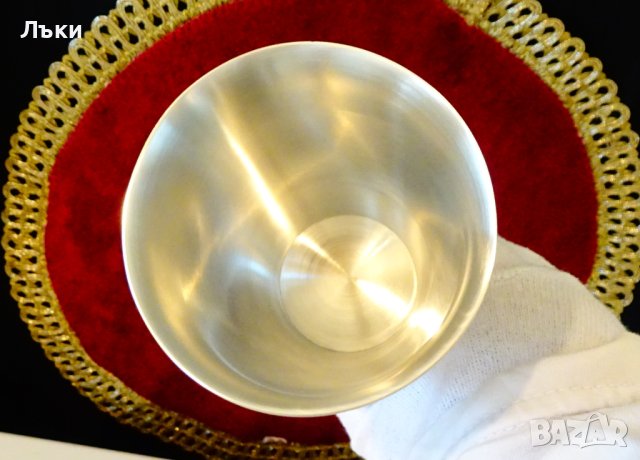 Ловен бокал,халба,чаша от калай с Елен,Сърна,Ловец. , снимка 6 - Антикварни и старинни предмети - 44110533