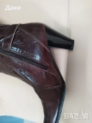 Дам.ботуши -естествена кожа, снимка 3 - Дамски боти - 52329487