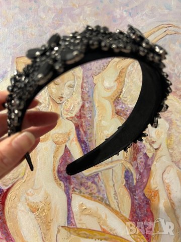 Уникална диадема  с кристали, снимка 7 - Аксесоари за коса - 44019548