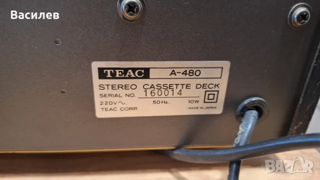 ДЕК TEAC A-480 , снимка 4 - Декове - 48894164