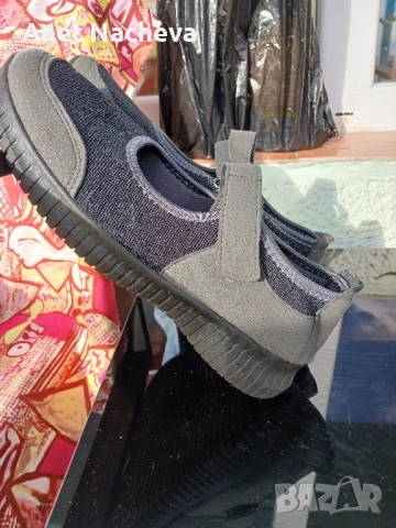 Дамски Обувки с дебела подметка, сиви, снимка 3 - Дамски ежедневни обувки - 52351062